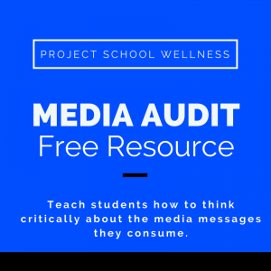 Teach students how to think critically about the media messages they consume. Media Audit - a free resource and lesson plan for Middle School Teachers from Project School Wellness.